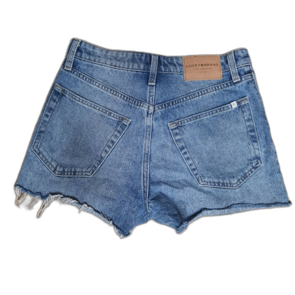 Lucky Brand Lucky Pins Shorts Exposed Buttonfly High Rise Size 4/27 - Picture 2 of 4